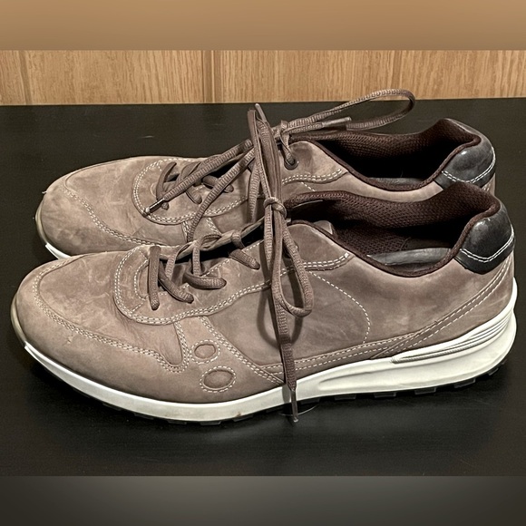 ECCO Men s CS14 Retro Tie Fashion Sneaker Stone Moonless - Picture 1 of 15